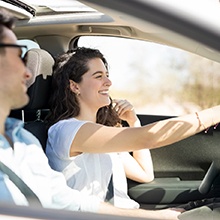 a person driving a friend after they underwent sedation dentistry