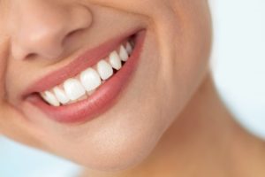 Closeup of smiling teeth